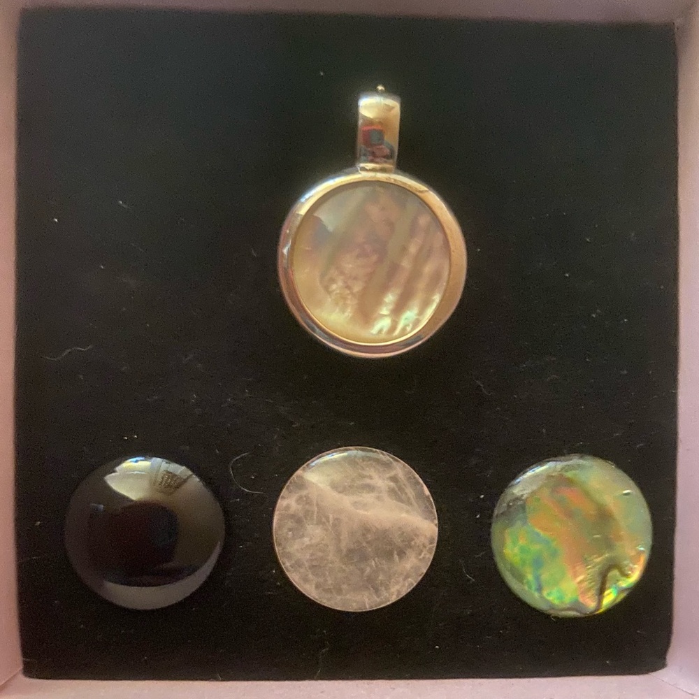 Interchangeable Silver Pendant Set - image 1